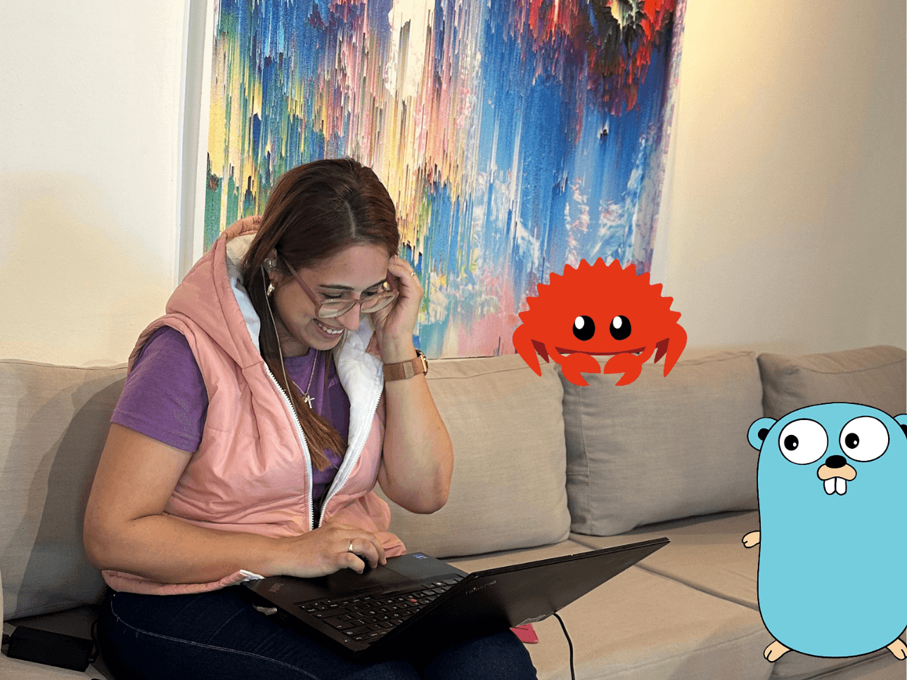 Golang development.